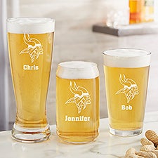 NFL Minnesota Vikings Personalized Beer Glass  - 36704