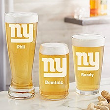 NFL New York Giants Personalized Beer Glass  - 36707