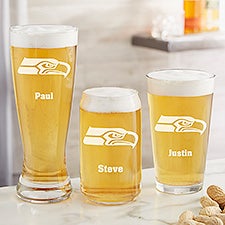 NFL Seattle Seahawks Personalized Beer Glass  - 36713