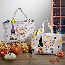 Halloween Gnomes Personalized Halloween Treat Bag  - 36739