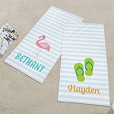 Beach Fun Personalized Beach Towels  - 36770