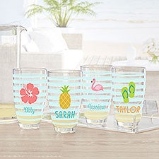 Personalized Unbreakable Tritan Tumber Glass - Beach Fun - 36776