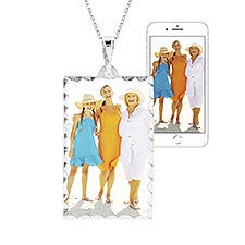 Personalized Color Photo Dog Tag Necklace  - 36859D