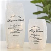 Personalized Small Frosted Tabletop Light - Memorial Light - 36866
