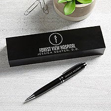 Rod of Asclepius Personalized Aluminum Pen Set  - 36972