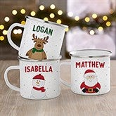 Personalized Christmas Camp Mug - Santa and Friends - 36984