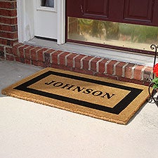 Personalized Single Frame 22x36 Coir Doormat  - 36992D