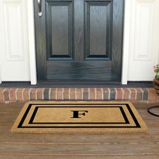 Monogrammed Double Frame Premium Coir Doormat  - 37000D