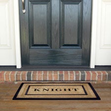 Personalized Single Rubber Frame Coir Doormat - 37021D