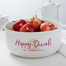 Diwali Personalized Serving Bowl  - 37041