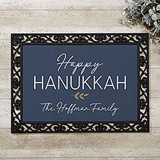 Spirit of Hanukkah Personalized Doormat  - 37048