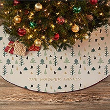 Personalized Christmas Tree Skirt - Christmas Aspen - 37066