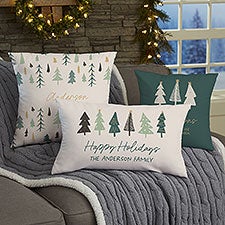 Christmas Aspen Personalized Throw Pillow - 37073