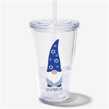 Hanukkah Gnome Personalized 17 oz. Insulated Acrylic Tumbler  - 37103