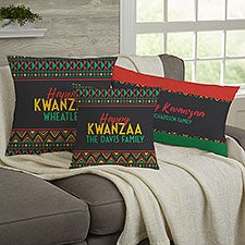 Kwanzaa Personalized Throw Pillow  - 37112
