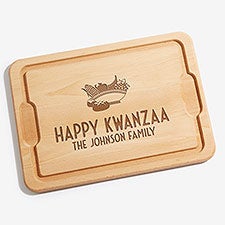 Kwanzaa Personalized Maple Cutting Boards  - 37113