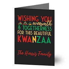 Kwanzaa Personalized Greeting Card - 37117