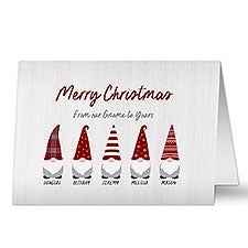 Gnome Christmas Personalized Christmas Cards  - 37122