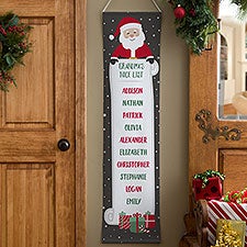 Personalized Christmas Door Banner - Santas Nice List - 37173