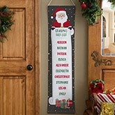 Personalized Christmas Door Banner - Santa