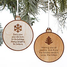 Choose Your Icon Personalized Wood Ornament  - 37204