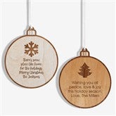 Choose Your Icon Personalized Wood Ornament  - 37204