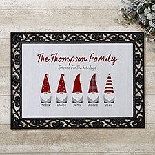 Personalized Christmas Doormats - Christmas Gnome - 37206