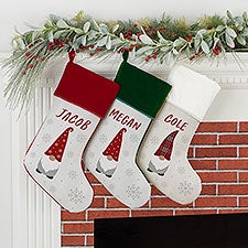 Christmas Gnome Personalized Christmas Stockings  - 37207