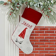 Christmas Gnome Personalized Christmas Stockings  - 37207
