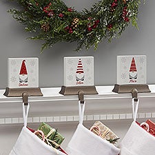 Personalized Christmas Stocking Holder - Christmas Gnome - 37208