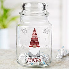 Personalized Candy Jar - Christmas Gnome - 37212