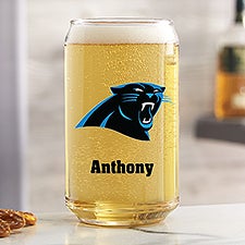 NFL Carolina Panthers Personalized Printed Beer Can Glass  - 37248
