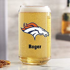NFL Denver Broncos Personalized Printed Beer Can Glass  - 37252