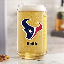 NFL Houston Texans Personalized Printed Beer Can Glass  - 37254