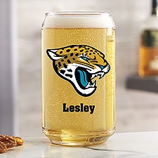 NFL Jacksonville Jaguars Personalized Printed Beer Can Glass  - 37256