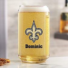 NFL New Orleans Saints Personalized Printed Beer Can Glass  - 37262