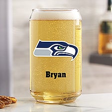 NFL Seattle Seahawks Personalized Printed Beer Can Glass  - 37269