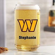 NFL Washington Football Team Personalized Printed Beer Can Glass  - 37272