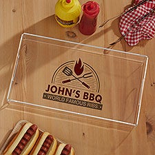 The Grill Personalized Acrylic Serving Tray  - 37275