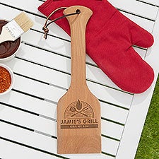 The Grill Engraved Wooden Grill Scraper - 37278
