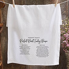 Personalized Flour Sack Towel - Favorite Family Recipe - 37282