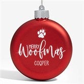 Personalized LED Glass Ornament - Merry Pet - 37302