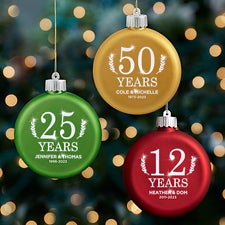 Love Everlasting Personalized LED Glass Ornament  - 37306