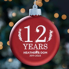 Love Everlasting Personalized LED Glass Ornament  - 37306