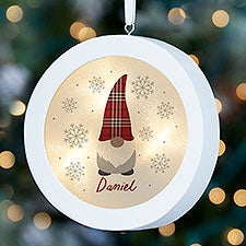 Personalized LED Light Ornament - Christmas Gnome - 37307