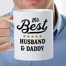 Best Dad Ribbon Personalized 30oz. Coffee Mug - 37322