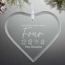 And Then There Were Personalized Heart Ornament - 37323