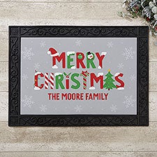The Joys Of Christmas Personalized Doormat - 37324