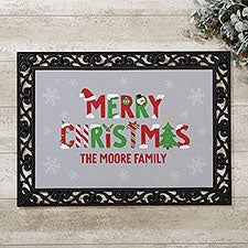 The Joys Of Christmas Personalized Doormat - 37324