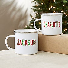 The Joys Of Christmas Enamel Mugs  - 37329